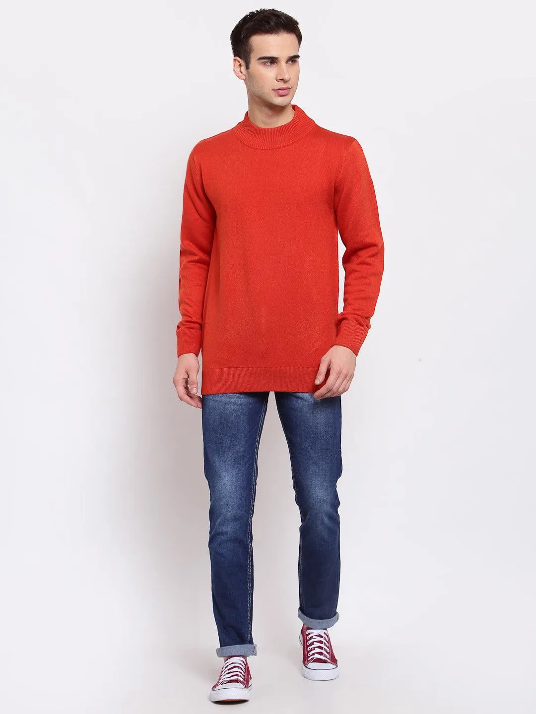 Men Solid Pullover