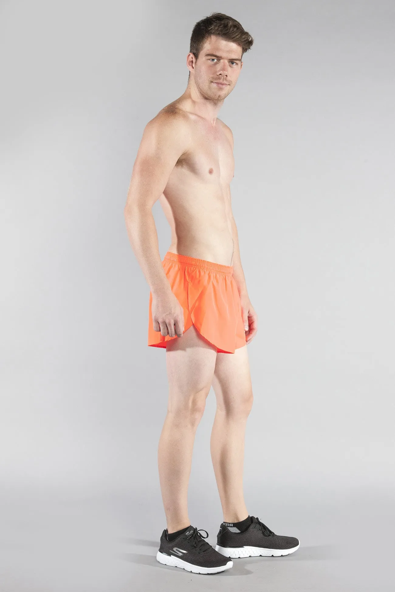 Men's 1" Elite Split Shorts- Neon Sunkiss