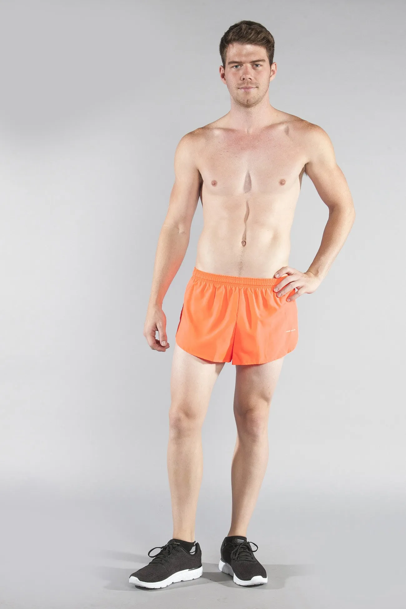 Men's 1" Elite Split Shorts- Neon Sunkiss