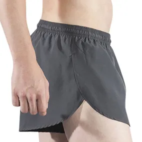 Men's 1" Elite Split Shorts- Titanium