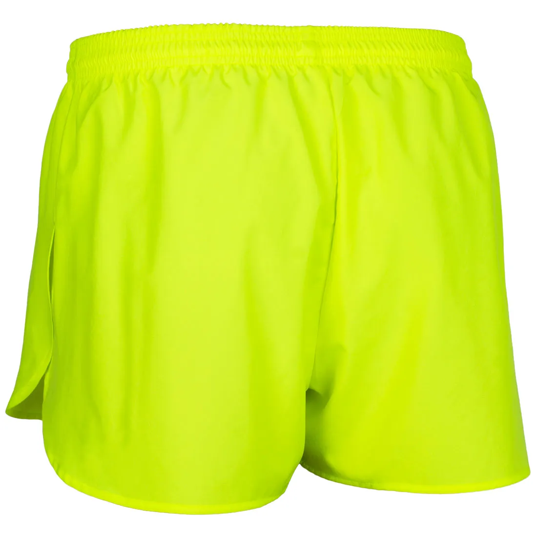 Men's 3" Half Split Trainer Shorts- Neon Yellow