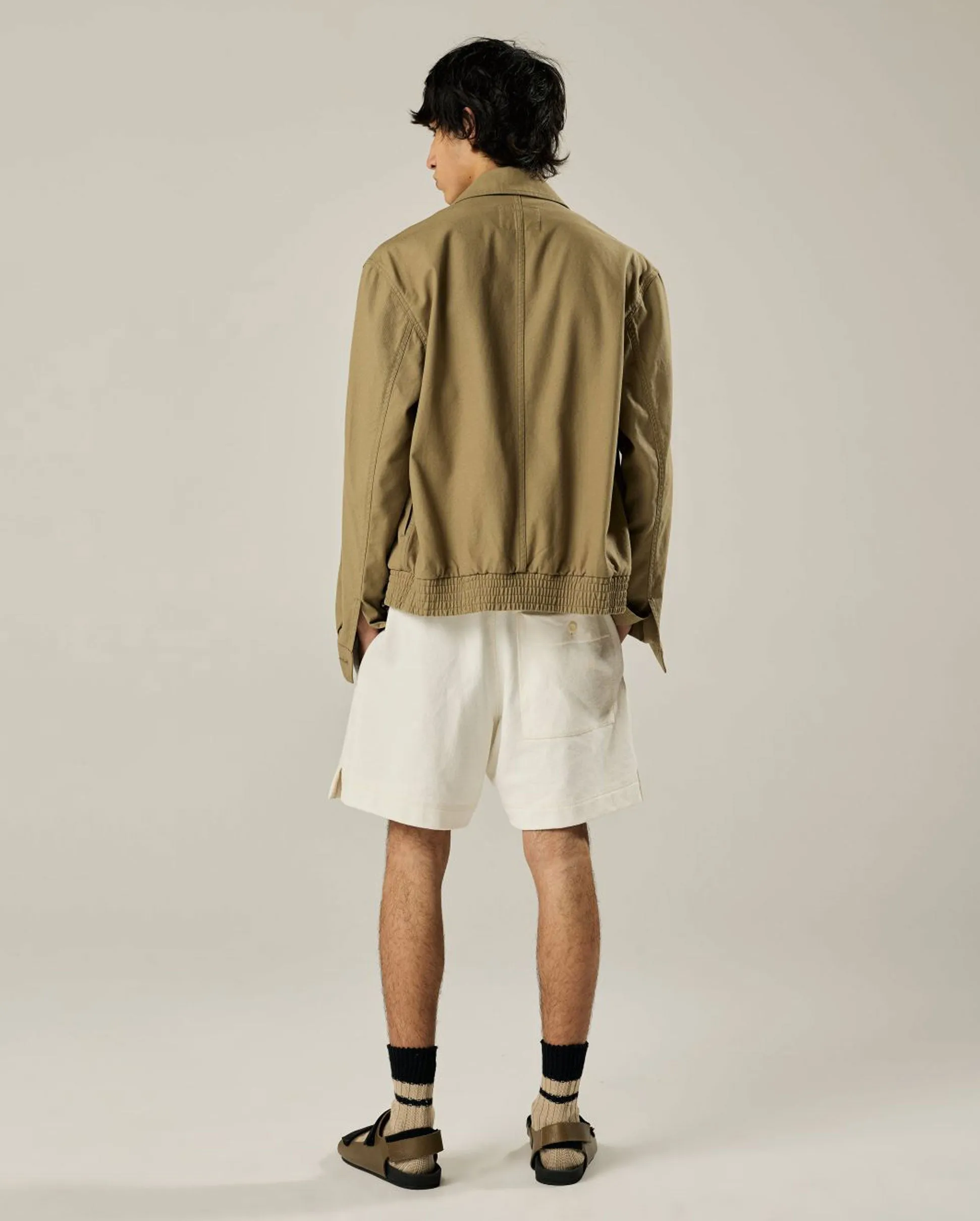 MHL SLANT POCKET BOMBER / GABARDINE SAGE