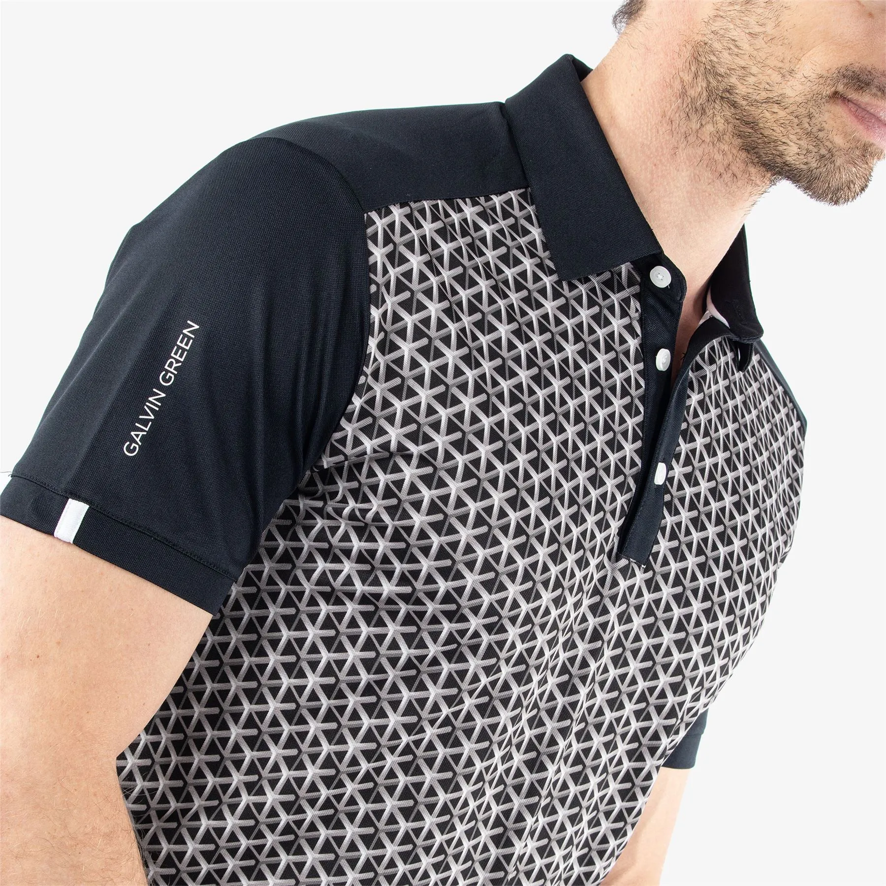 Mio Ventil8  Printed Polo Sharkskin/Black - SS24