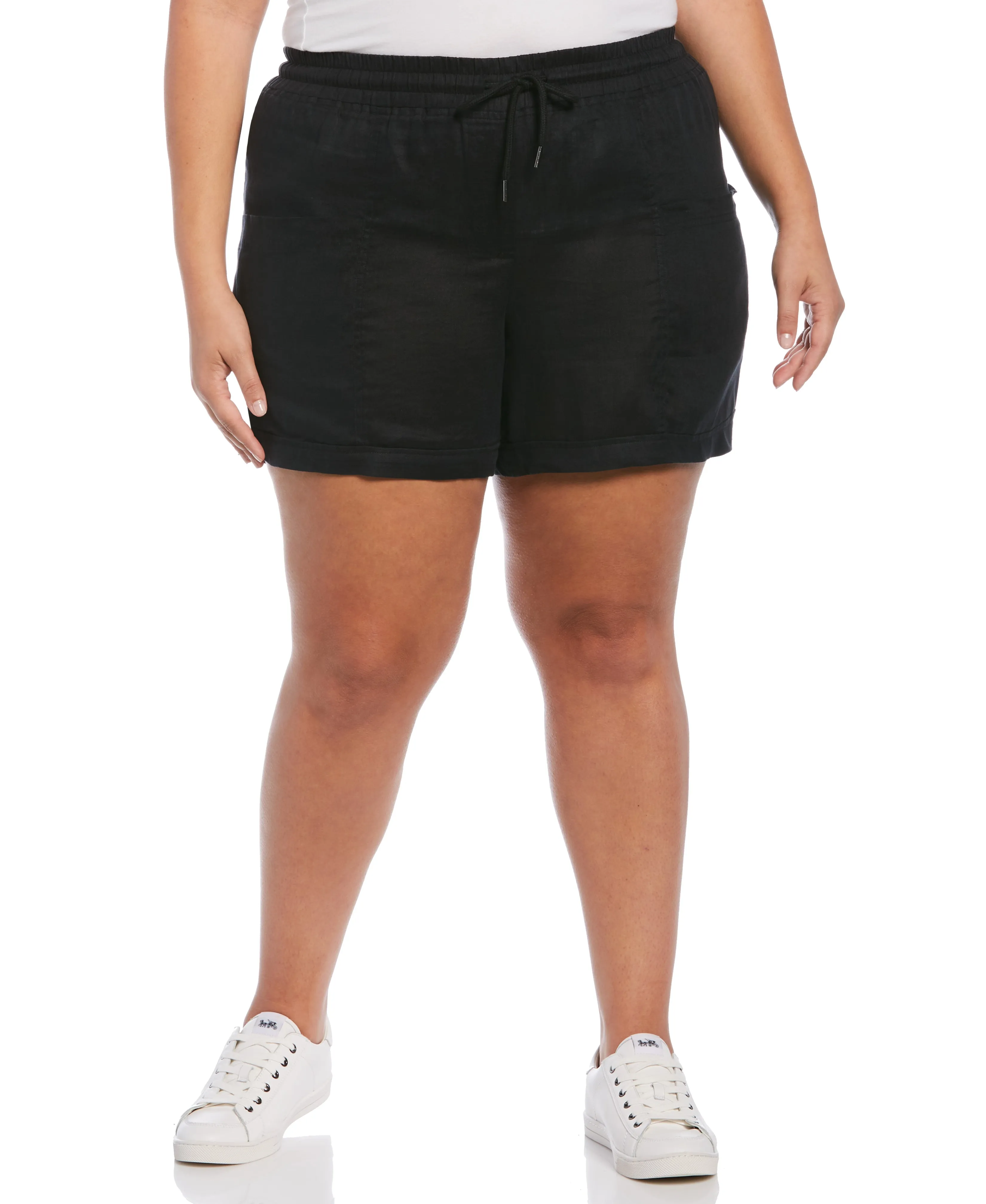 Modern Fit Seamed Linen Short