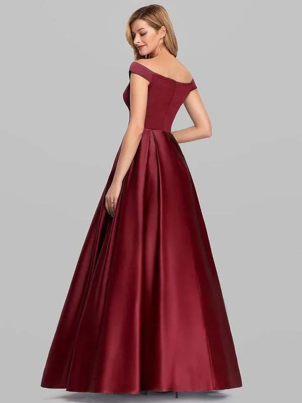 Off Shoulder Satin Ballgown Size 16 Style A912