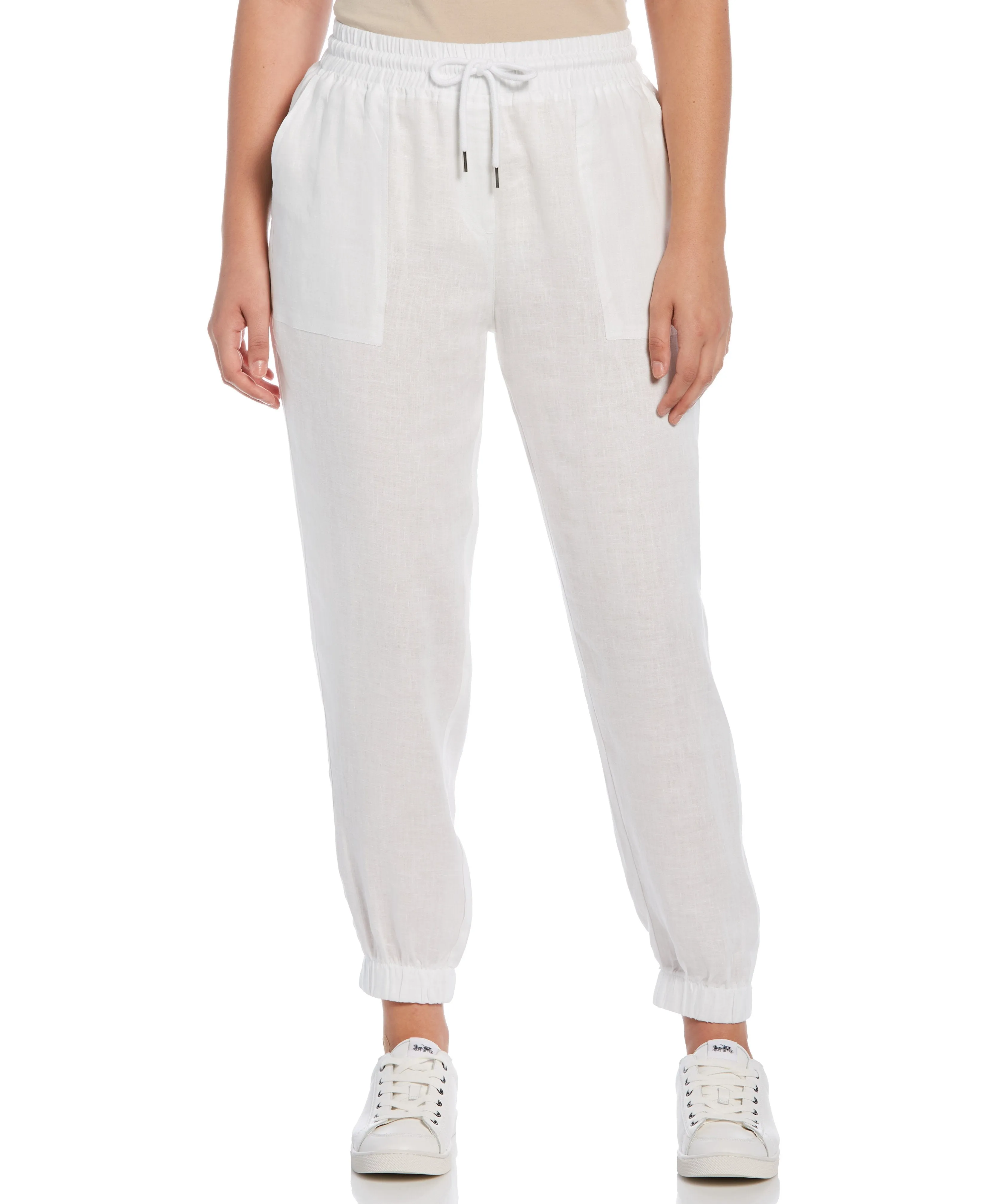 Petite Linen Drawstring Jogger