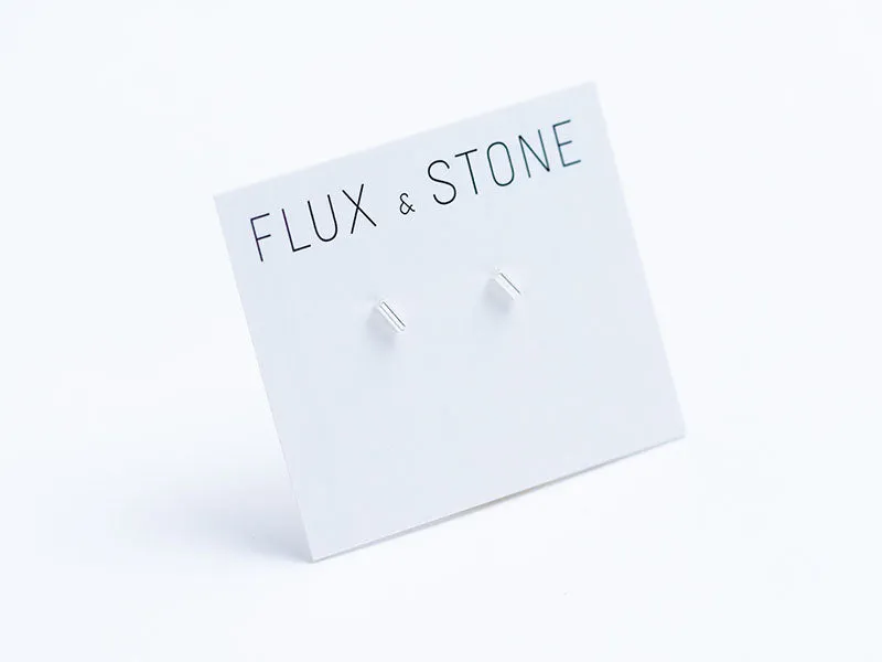 Sterling Silver Bar Studs