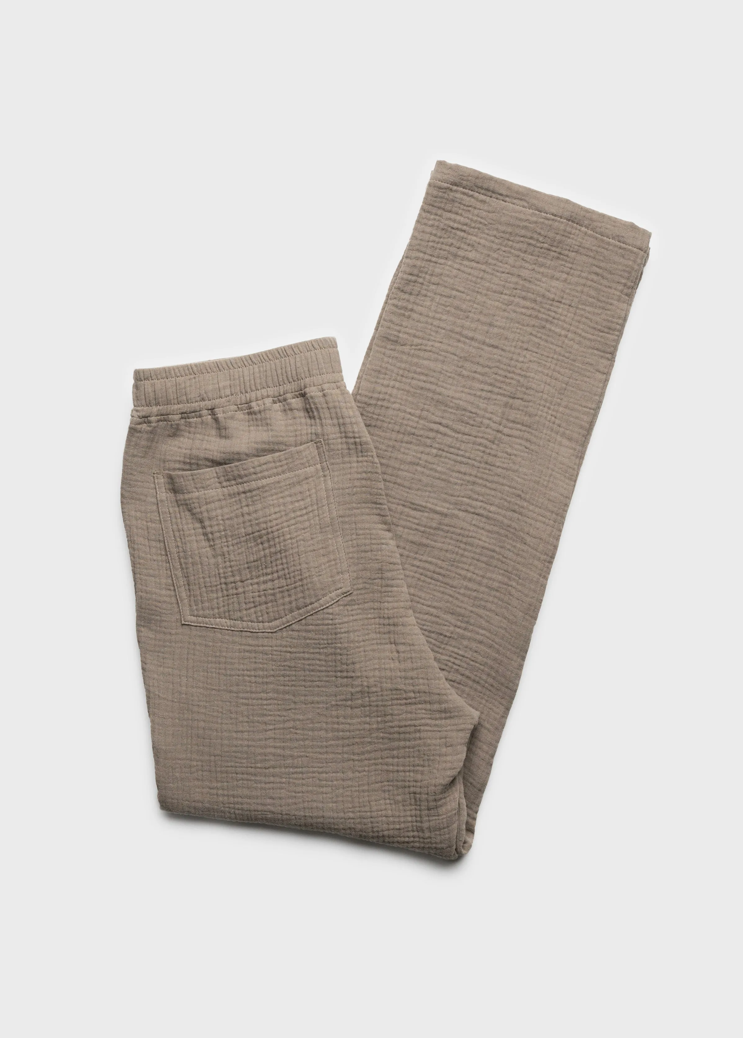 Straight Summer Trousers - Light Brown