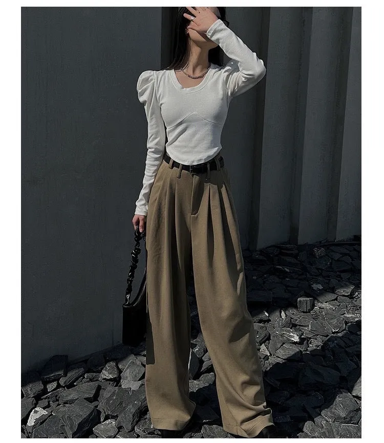 Super Baggy Pleated Korean Baggy Pants