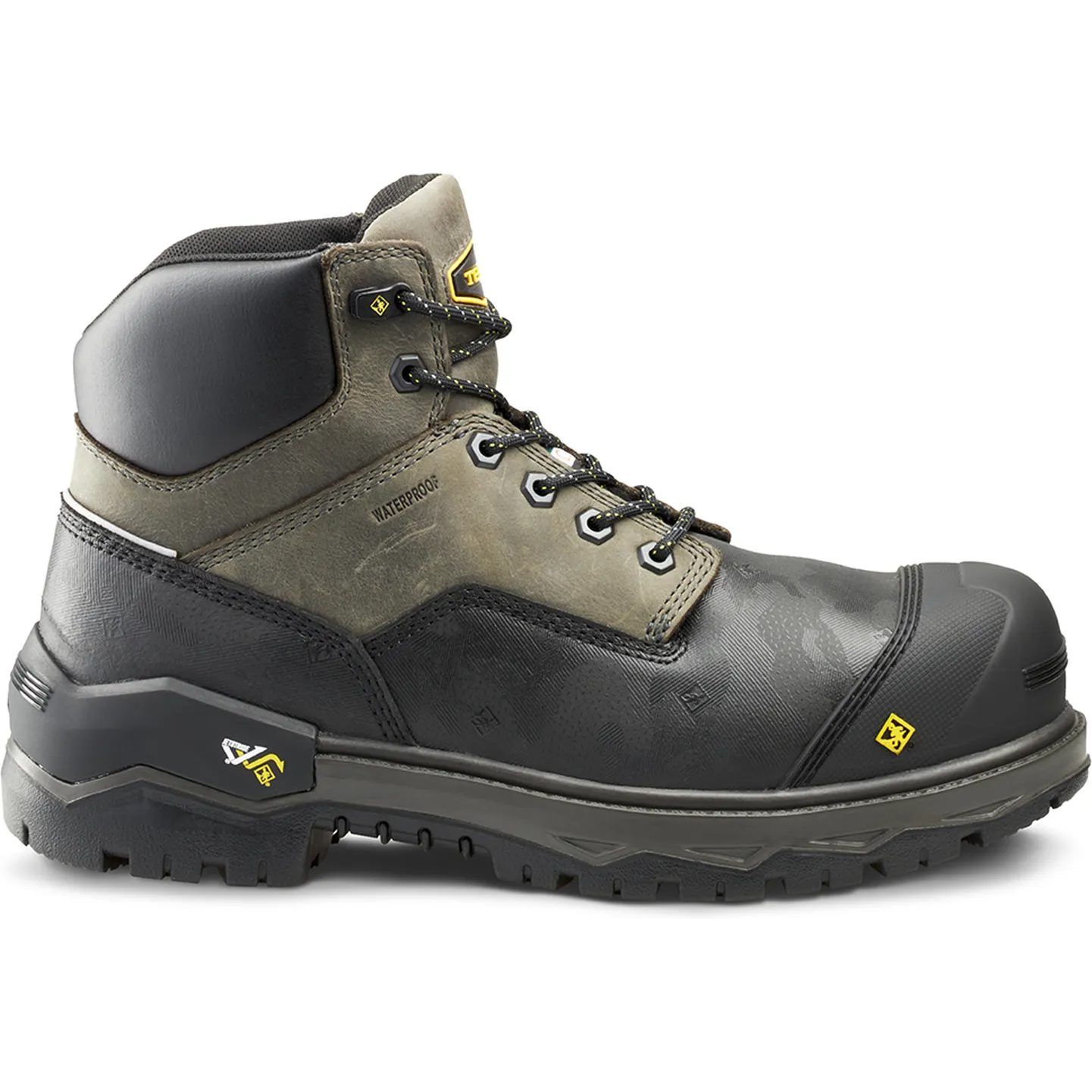 Terra Men's Gantry 6 Nano Comp Toe  WP Work Boot -Gray- 4T8VGY