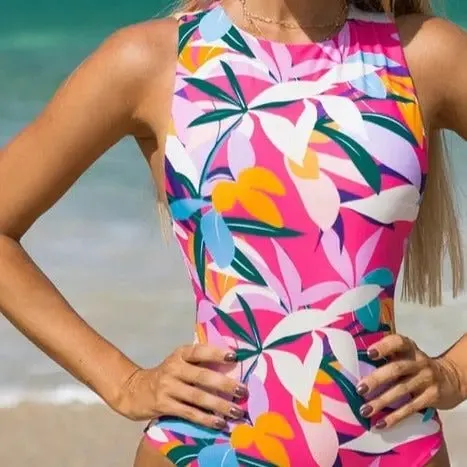 Valerie Elegant Luxe Print One-Piece Swimsuit