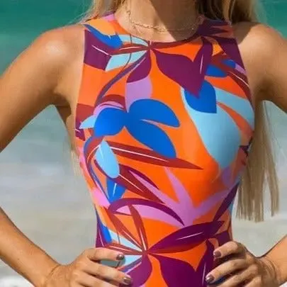 Valerie Elegant Luxe Print One-Piece Swimsuit