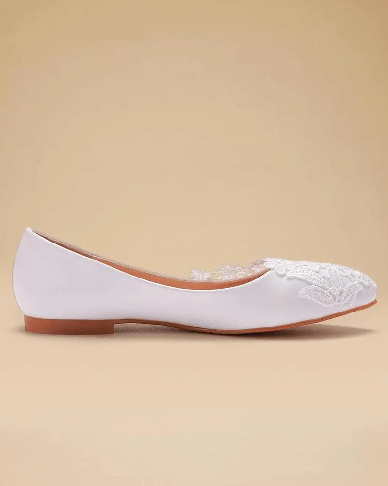 Women's Elegant Daily Lace Slip On Flats