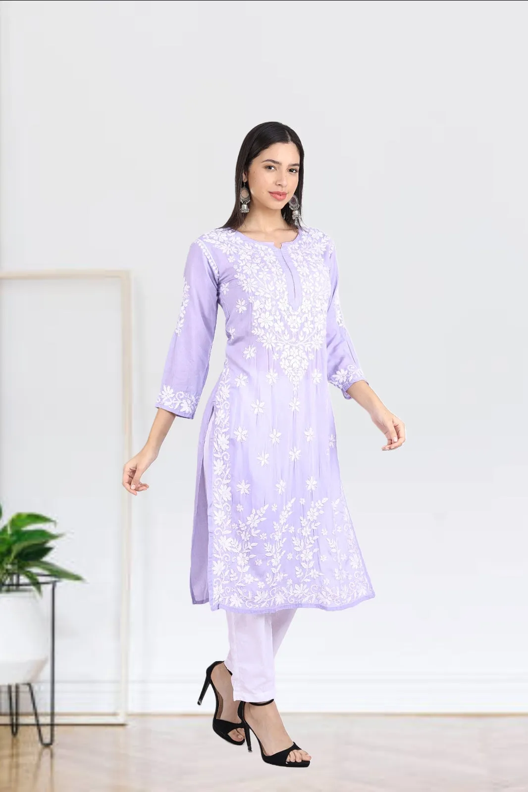 Zoya Premium Modal Chikankari Kurti